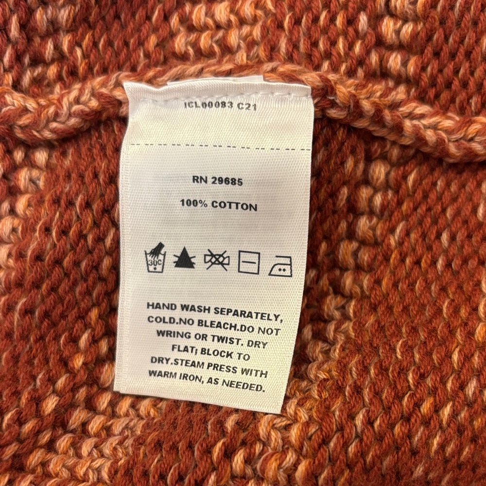 Pendleton Gradient Knit Cardigan in Beige and Rust - Picture 3 of 5
